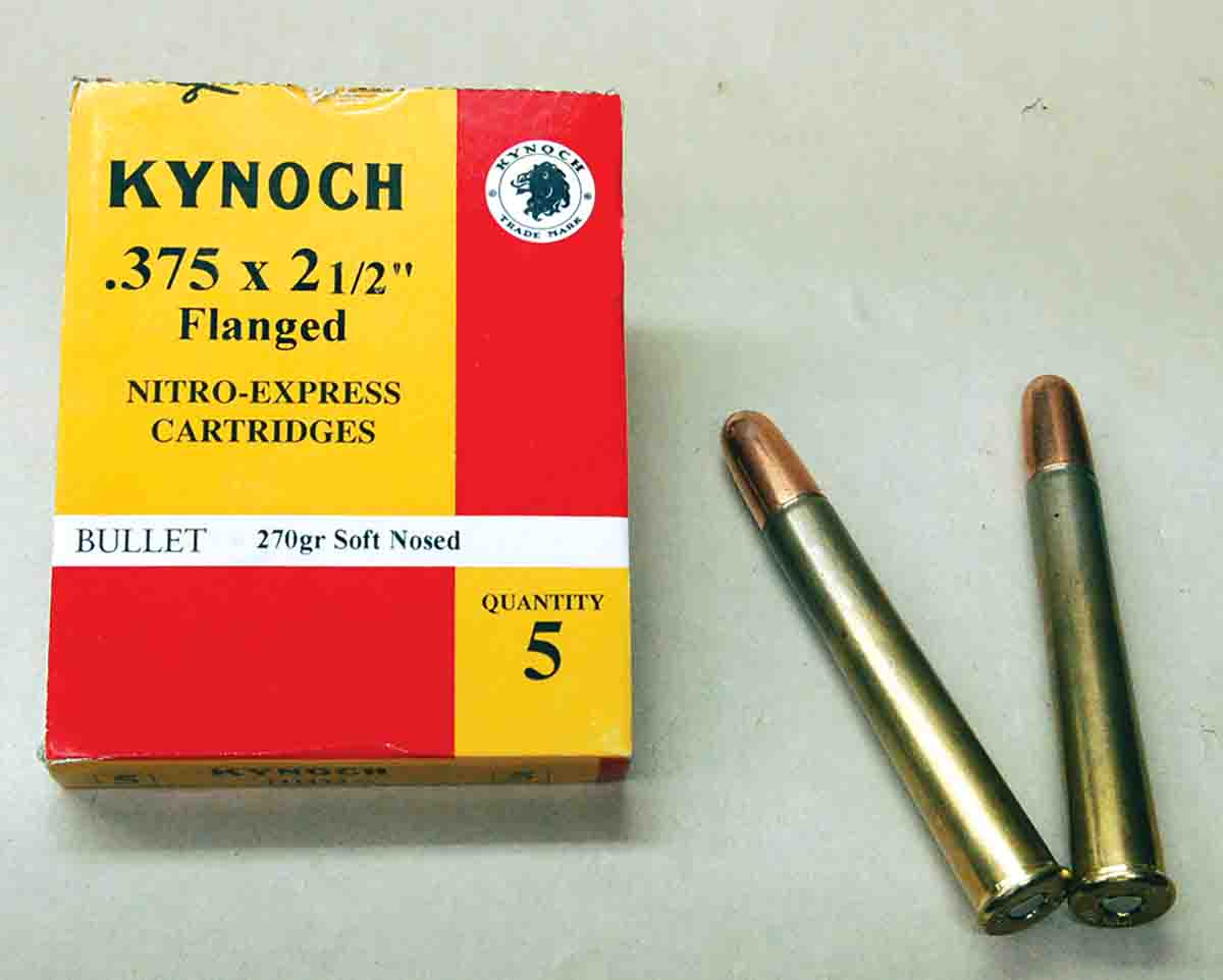 original Kynoch empty cartridge box .375 Holland & Holland quantity one. 