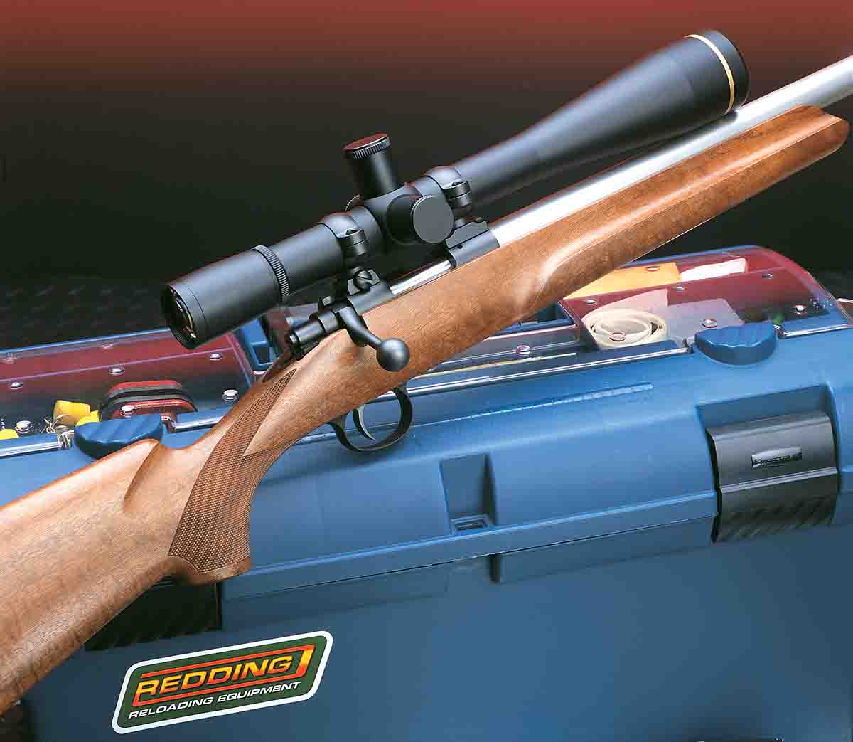 The Cooper rifle is outfitted with a 40x Leupold Competition scope