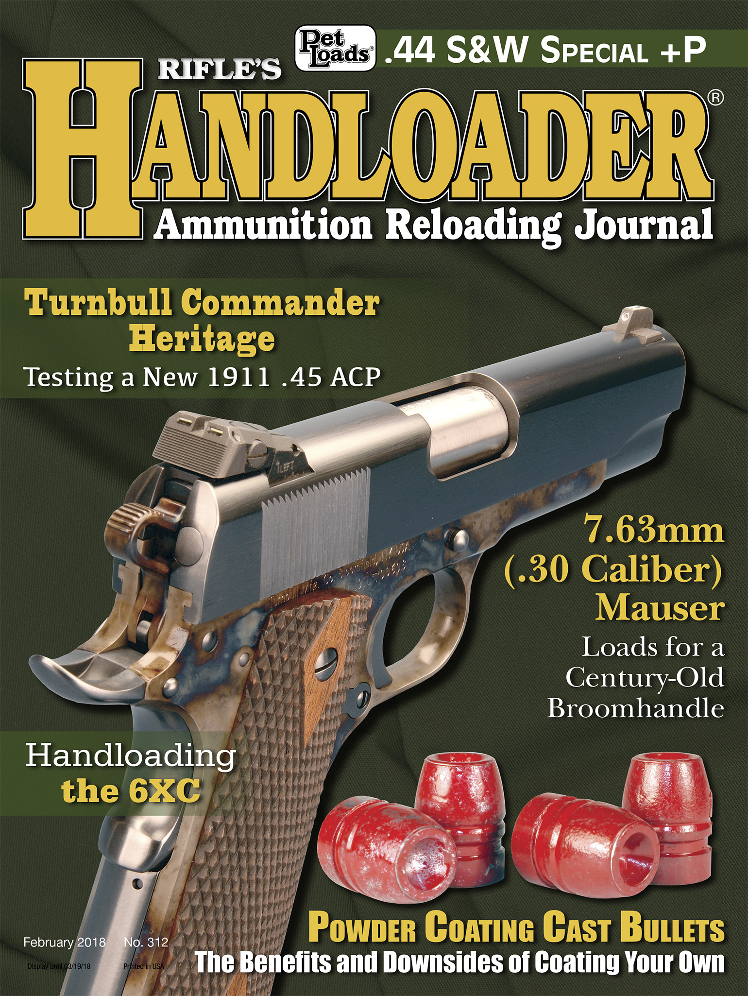 Cartridge Board  Handloader Magazine